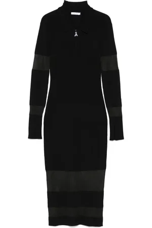 Patrizia Pepe Semi sheer-panel midi dress
