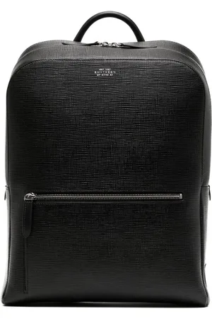 SMYTHSON Grained-calf leather backpack