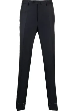 CARUSO Skinny-cut wool trousers