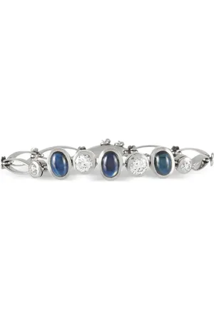 LB Exclusive Platinum diamond and sapphire bracelet