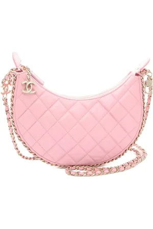 CHANEL 2021 small diamond-quilted shoulder bag