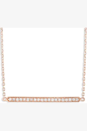 LB Exclusive 14K rose gold diamond necklace