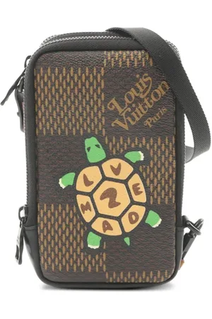 LOUIS VUITTON X Nigo 2020 Damier Ebène phone pouch