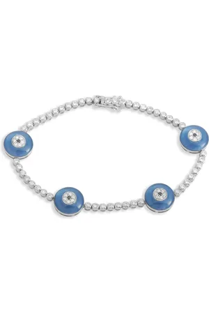 LB Exclusive 18K white gold Evil Eye diamond bracelet