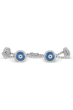 LB Exclusive 18K white gold Evil Eye diamond bracelet