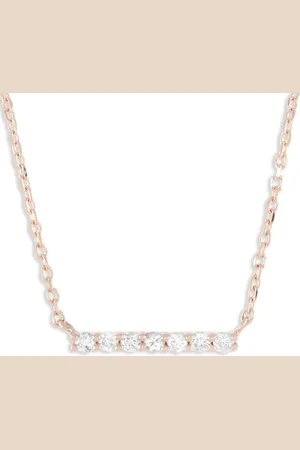 LB Exclusive 14K rose gold diamond necklace