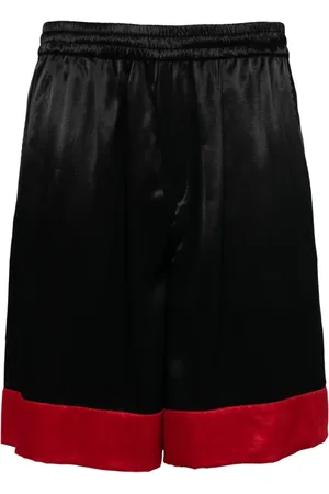 OFF-WHITE Logo-print wide-leg track shorts