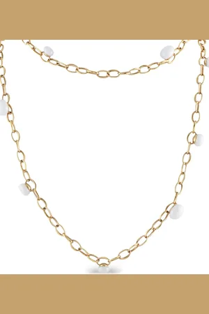 Pomellato 18K yellow Capri agate necklace