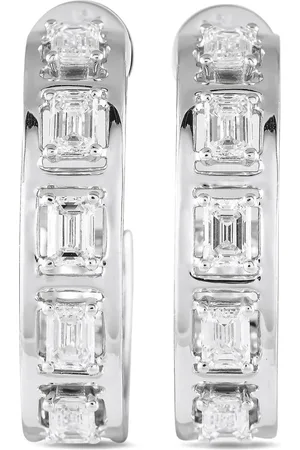 LB Exclusive 18K white gold diamond earrings