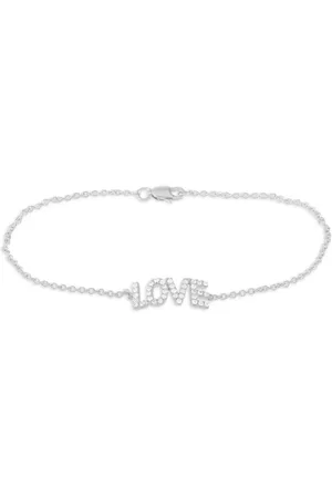 LB Exclusive 14K white gold Love diamond bracelet