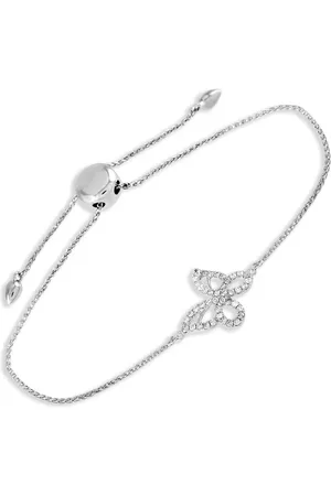 LB Exclusive 14K white gold Butterfly diamond bracelet