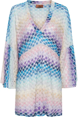 Missoni Zig-zag knitted beach dress