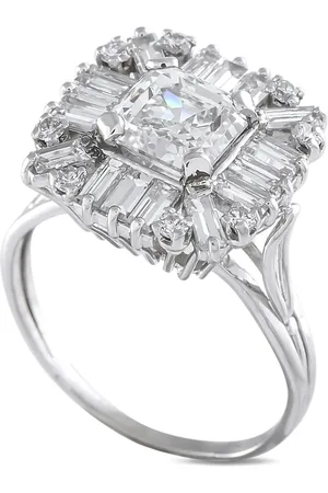 LB Exclusive Platinum cocktail diamond ring