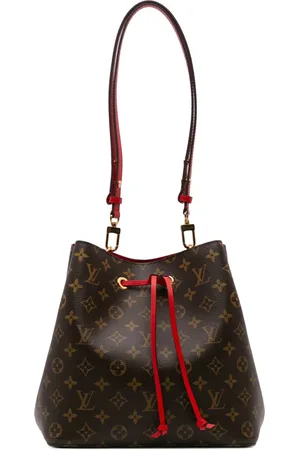 LOUIS VUITTON 2020 Monogram Braided Neonoe MM bucket bag
