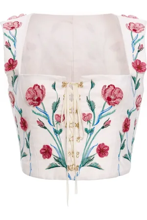 Agua by Agua Bendita Floral-print corset