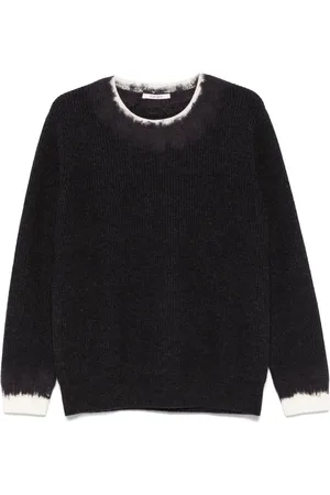 KANGRA CASHMERE Contrasting-trim sweater