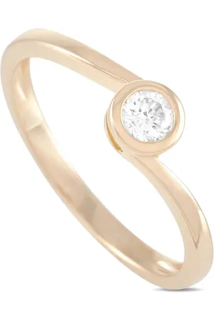 LB Exclusive 14K gold diamond ring
