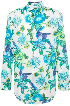 Etro Floral-print cotton shirt