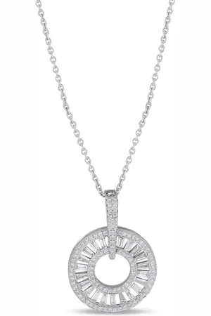 LB Exclusive 18K white gold diamond necklace
