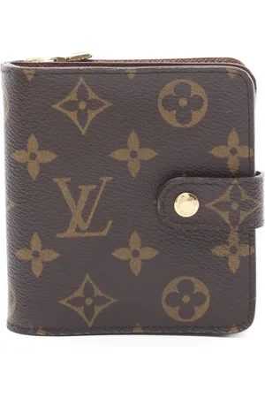 LOUIS VUITTON 2004 compact zip monogram wallet