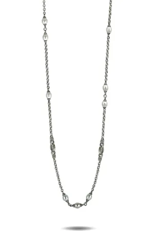 Scott Kay Sterling pearl-embellished necklace