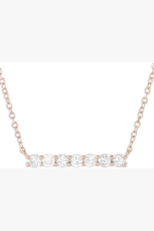 LB Exclusive 14K rose gold diamond necklace