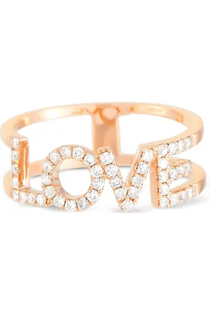 LB Exclusive 14K rose gold Love diamond ring