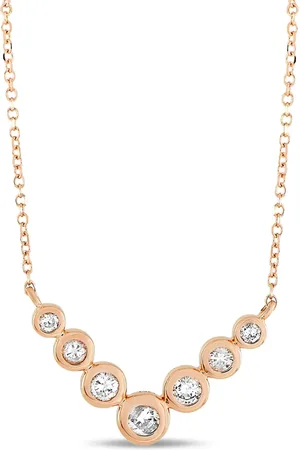 LB Exclusive 14K rose gold diamond necklace