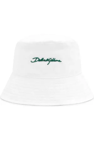 Dolce & Gabbana Logo-appliqué cotton bucket hat