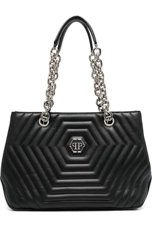 Philipp Plein Hexagon quilted leather shoulder bag