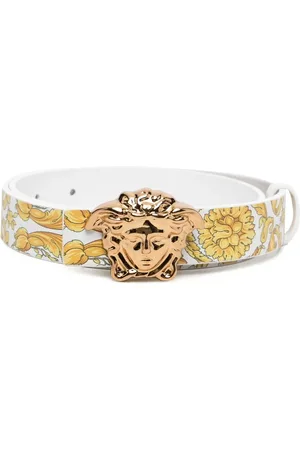 VERSACE Medusa-buckle leather belt
