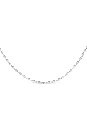 LB Exclusive 18K white gold diamond necklace