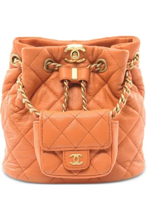 CHANEL 2021 interlocking CC-logo backpack