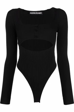 ANDREADAMO Ribbed-knit bodysuit