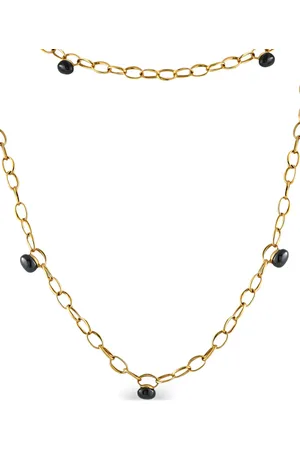 Pomellato 18K gold Capri hematite necklace