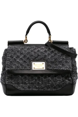 Dolce & Gabbana 2010-2024 Crochet Wool Miss Sicily satchel