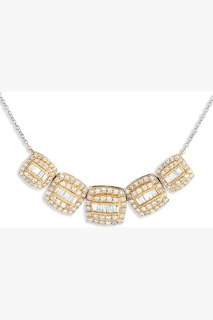 LB Exclusive 14K gold diamond necklace