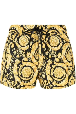 VERSACE Baroque-print swim shorts