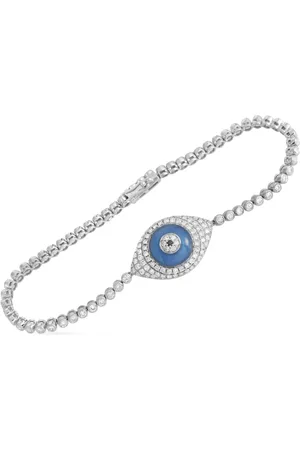 LB Exclusive 18K white gold Evil Eye diamond bracelet