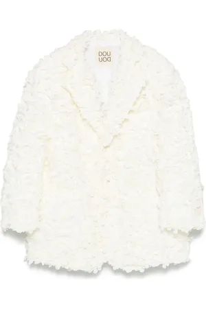 DOUUOD KIDS Floral-appliqué blazer