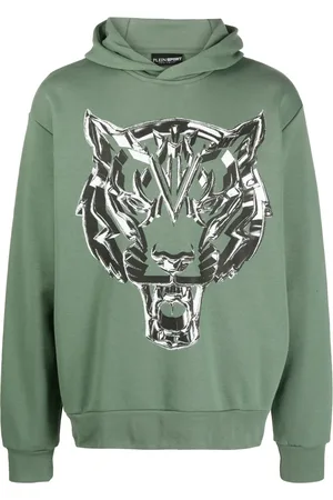 Philipp Plein Chrome Tiger cotton sweatshirt