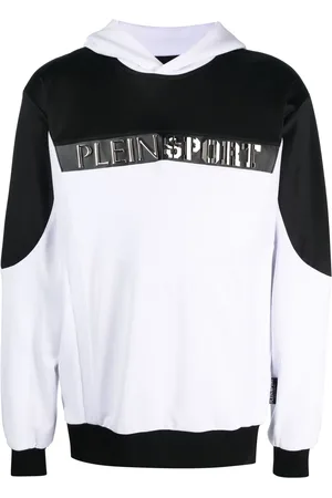 Philipp Plein Logo-lettering long-sleeved hoodie