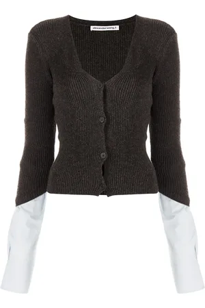 Alexander Wang Layered ribbed-knit cardigan