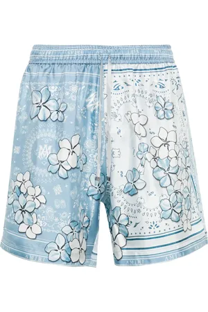 AMIRI Bandana floral silk shorts