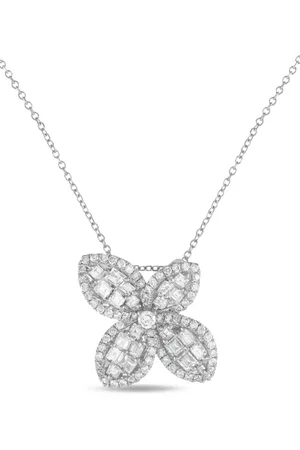 LB Exclusive 18K white gold diamond necklace