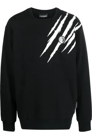 Philipp Plein Scratch-print long-sleeved sweatshirt