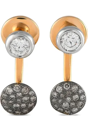 Pomellato 18K rose and white Sabbia diamond earrings