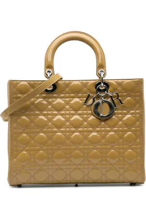 Dior 2012 Large Patent Cannage Lady Dior satchel
