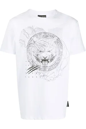 Philipp Plein Tiger-print cotton T-shirt