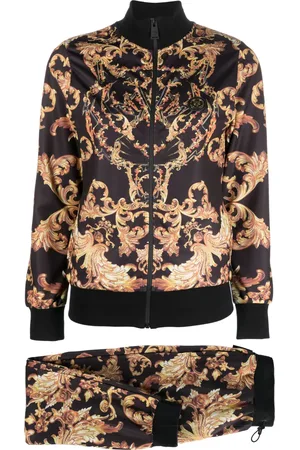 Philipp Plein Baroque-print cotton tracksuit